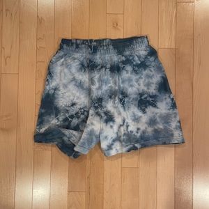 Tie dye blue urban outfitter sweat shorts size small